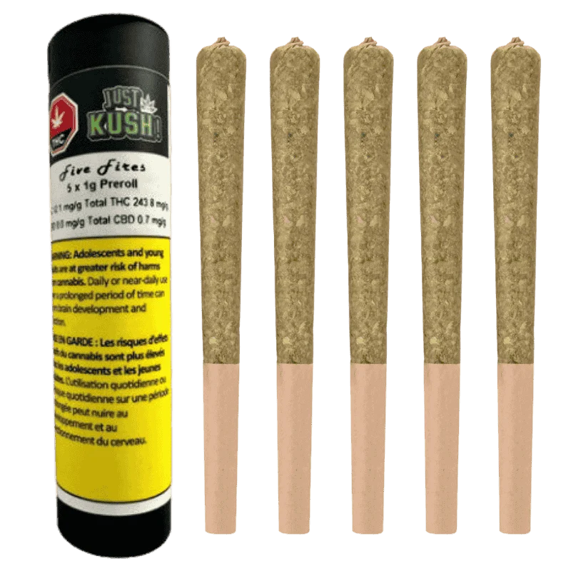 Just Kush – Five Fires – 5pk 1g Pre-Rolls