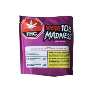 No Future – 10X The Madness: The Red One Indica Thc Gummies – 100g