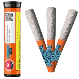 Skullcrusher 70’S – Iced Orange – Quad Diamond Infused Pre-Rolls – 1.35g